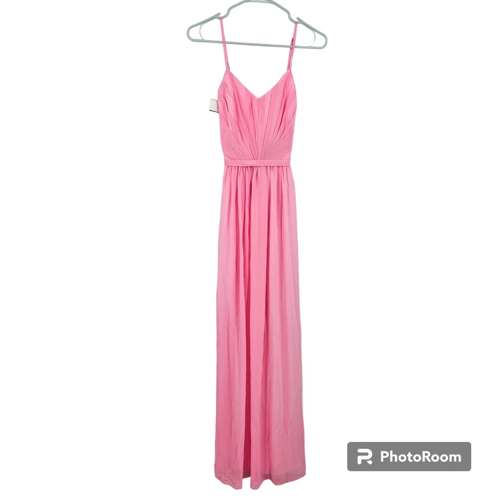 Fame and Partners Revolve Dress Gown Pink Maxi Wedding Bridesmaid NWT Size 12
